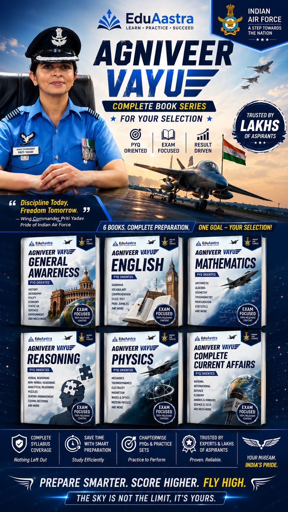 Agniveer Vayu Complete Book Series Poster - EduAastra