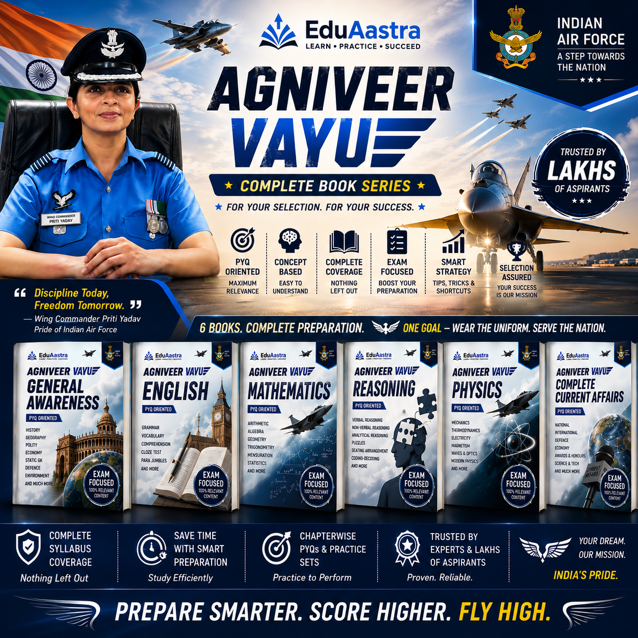 Agniveer Vayu Complete Book Series - EduAastra